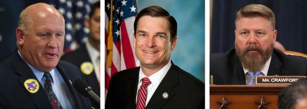 Thompson: Astrid Riecken/Getty Images; Scott: official House portrait; Crawford: Chip