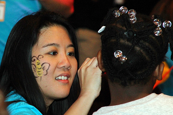 Hundreds of employees helped execute a night at the Big Apple Circus for 1,000 underserved children.
