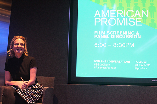 Ruth Rathblott from Harlem Educational Activities Fund (HEAF) moderated a panel discussion in New York.