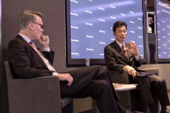 Yasutoshi Nishimura Speaks to Bloomberg Audience