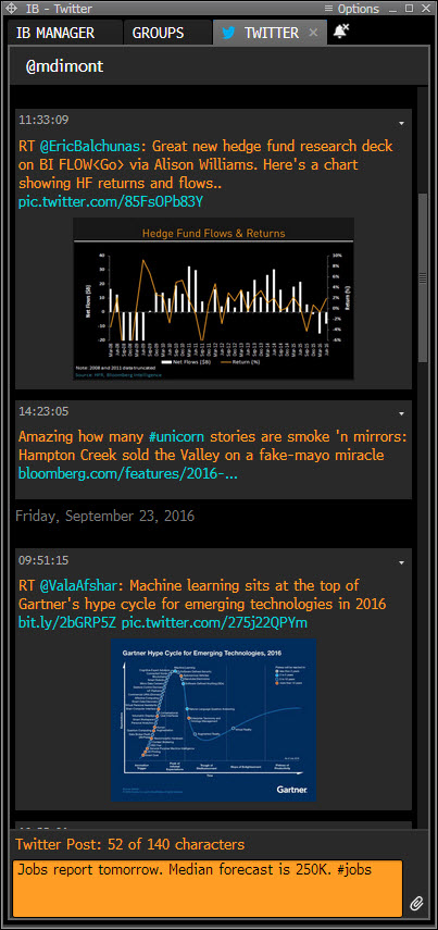 bloomberg terminal chat