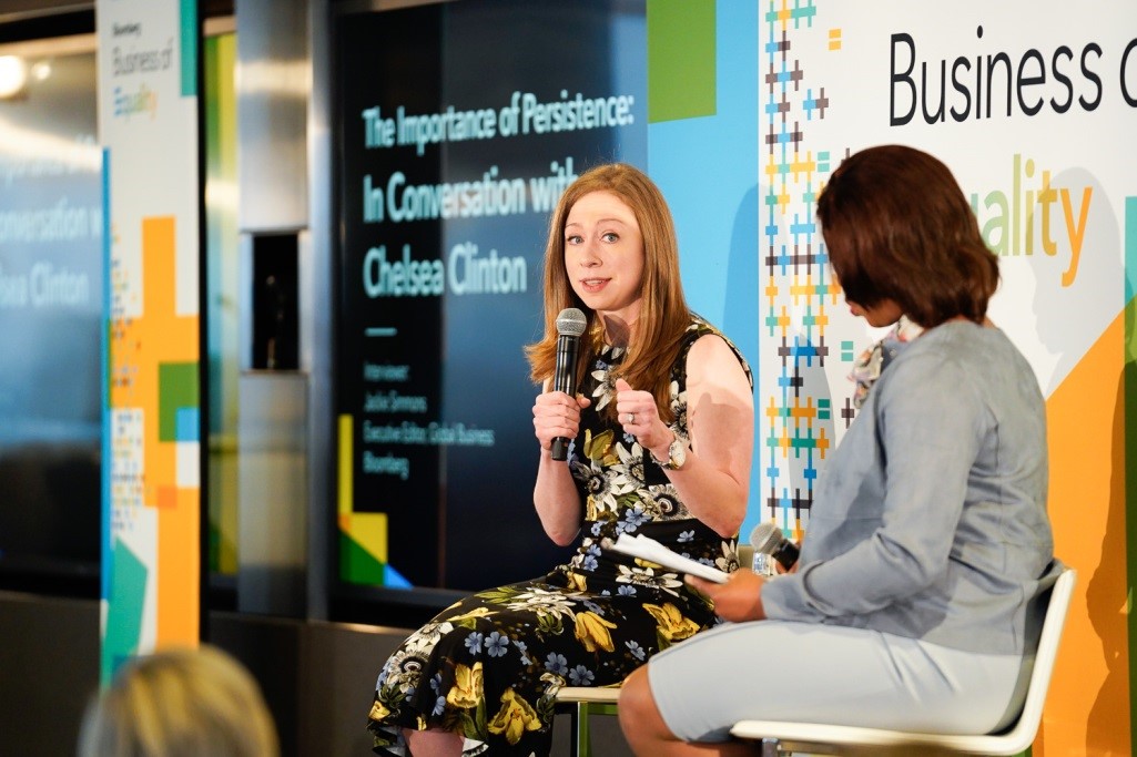 Chelsea Clinton spoke with Bloomberg's executive editor of global business, Jackie Simmons about women and perseverance