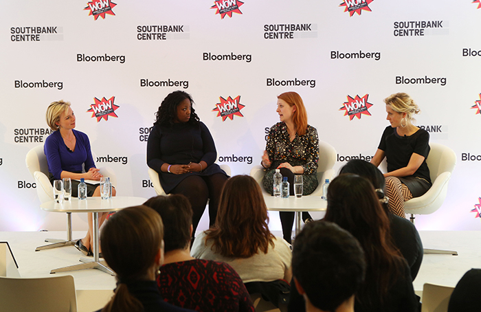 Bloomberg TV'ss Caroline Hyde Chaired a Panel on Women in Tech With STEMETTES Anne-Marie Imafidon, Google-s Sarah Drinkwater and Baronees Martha Lane Fox