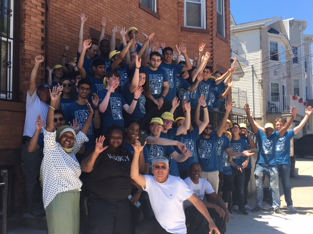 Bloomberg interns helped construct a home for a local family that was affected by Hurricane Sandy